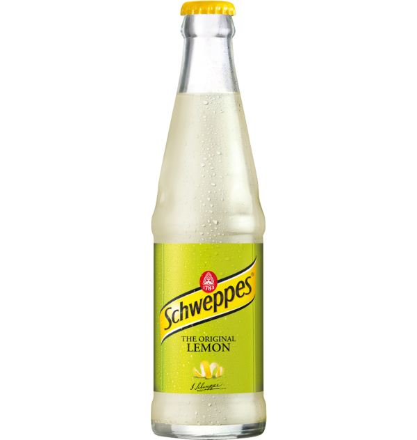 Schweppes Lemon 25 cl pack shot WET v2